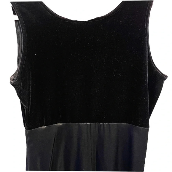 Vintage Velvet Top Satin  Formal Dress - Picture 2 of 5